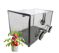 Maison Verte | Serres Portables Housse imperméable en PVC - 31.5x19.69x19.69 Pouces des Champignons Abri avec 3 Ouvertures Veuves Cadeaux de Jardinage pour Femmes Hommes