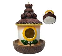 Maisonnette À Oiseaux Suspendable,Nichoirs de Jardin Extérieurs | Abri Mangeoire Étanche pour Jardin Extérieur, Cour, Véranda, Arbre et Espaces Verts