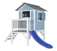 AXI Maison Enfant Beach Lodge XL en Bleu avec Toboggan Bleu | Maison de Jeux en Bois FFC pour Les Enfants | Maisonnette / Cabane en Bois