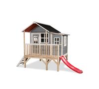 Maisonnette Bois Fsc Pilotis Toboggan Extension Loft 350 Gris TU