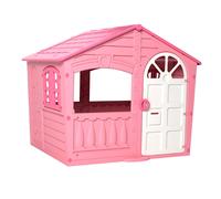 Maisonnette cabane barbe à papa plastique rose TU