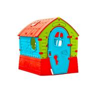 Maisonnette cabane dream house plastique bleu - rouge - vert TU