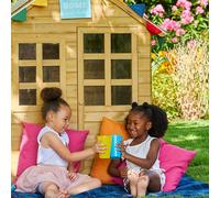 Maisonnette cabane enfant avec cuisine et volets romarin bois fsc® marron TU