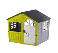 Maisonnette Cabane Storm Plastique Blanc - Gris - Vert Citron TU