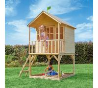 Maisonnette cabane sur pilotis colline bois fsc® marron TU