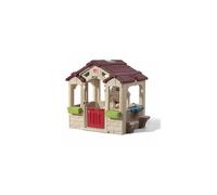 Maisonnette Charming Cottage en Plastique Roto-Moulé - STEP2 - Blanc - 150x128x148cm - À partir de 2 ans