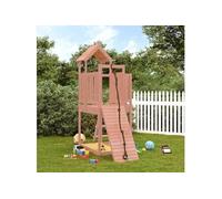 Maisonnette de jeu avec mur d escalade bois massif Douglas