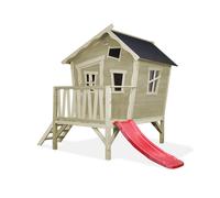 Cabane en Bois pour Enfant - Exit - Crooky 300 - Rose - Extérieur - Dès 3 Ans