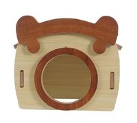 Maisonnette en Bois Labyrinthe Modulable et Plateforme Escalade | Structure Détachable Nid Amovible, Décor pour Cage et Habitat de Petits Rongeurs