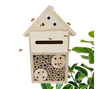 Maisonnette en Bois, Maison de Jardin, boîte pour et Papillons en Bois Naturel | Robuste et, élégante décoration de Jardin, Ruche Attire des pollinisateurs paisibles de Papillons et