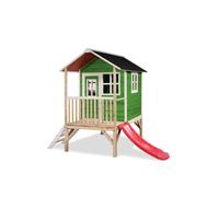EXIT Toys – Cabane enfant en bois sur pilotis Loft 300 – 269×190×215 cm – Verte