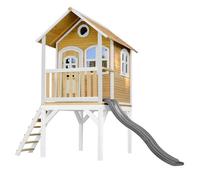 Maisonnette Enfant avec Toboggan AXI Laura - Vert clair - Aire de Jeux pour l'extérieur