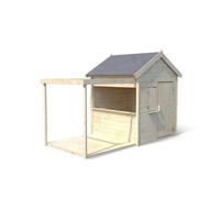 Cabane bois enfant avec pergola et compt