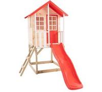 Maisonnette modulable sur pilotis avec balcon et glissière COQUELICOT en bois FSC®