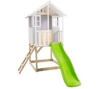 Maisonnette modulable sur pilotis avec balcon et glissière PERCE-NEIGE en bois FSC®