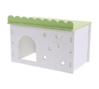 Maisonnette pour Hamster, Abri Respirant sans Fond en Bois Plastique | Petites Souris et Hamsters Nains, Installation Facile, Texture Fine, Couleur Vive