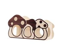 Maisonnette Pour Hamster - Hutte en Bois en Forme de Champignon Résistante aux Rongements | Décoration pour l'Habitat des Petits Animaux de Compagnie,Pour Lapin Chinchilla Petit Animal Furet Et Hériss
