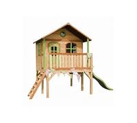 Axi Sophie Maison Enfant Avec Toboggan Vert Clair Aire De Jeux Pour L'extérieur En Marron & Vert Maisonnette / Cabane De Jeu En Bois Fsc