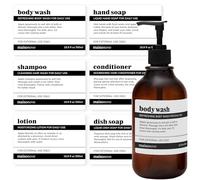 MaisoNovo Étiquettes imperméables pour bouteilles, design vintage - lot mixte de 6 pièces