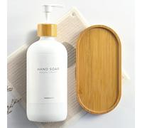 MAISONOVO Plateau de comptoir de Salle de Bain | Porte-Savon pour évier de Cuisine | Plateau Distributeur de Savon.