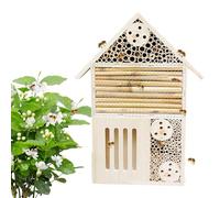 Maisons à abeilles de jardin naturel - Boîte en bois élégante d'intérieur papillon, robuste, décoration de ruche, coccinelles, abeilles pollinisatrices | Utilitaire extérieur polyvalent élégant et