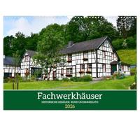 Maisons à colombages - Bâtiments historiques autour de Simmerath, Version française (Calendrier mural 2026 DIN A3 portrait), Calendrier CALVENDO mensuel