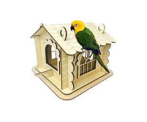 Maisons à oiseaux à l'extérieur, nichoir en bois sûr, abri de nidification naturel, résistant aux intempéries, pour cour, arbre, balcon, terrasse, patio, parc, ferme