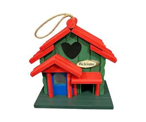 Maisons à oiseaux en bois - Nid esthétique pour décoration de jardin, fenêtre, nichoir pour perruche | pour moineau, trêve, inséparable, canari, extérieur, jardin, cour, porche, terrasse, pelouse