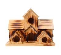 Maisons à oiseaux pour l'extérieur, nichoir à oiseaux en bois à suspendre, nichoir décoratif d'extérieur en bois, maisons à oiseaux multi-chambres pour jardin, cour extérieure