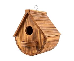 Maisons à papillons à l'extérieur, mangeoire en bois en forme de larme, cage à oiseaux, accessoire de jardin compact, taille 25 x 15 cm, pour Bluebird Finch Wild Sparrow Garden Yard Patio Porche Tree