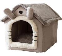 Maisons & appartements pour chats, intimité et confort, coussin amovible, gris, L pour animaux de 14 kg