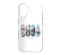 Maisons Blanches, dômes Bleus et mer - Vacances Santorin Coque pour iPhone 17
