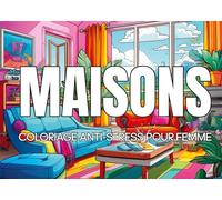 Maisons: Coloriage pour femme anti-stress