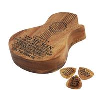 Maisons De Guitare | Organisateur De Plectrum En Bois Avec Retraits De Guitare 3pcs - Étui De Guitare, Organisateur De Plectrum Pour Guitare Électrique, A, Fare riferimento alla descrizione, Se