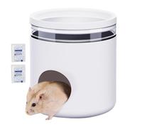 Maisons de Hamster et Cache, cabane de Hamster,Hamster Out House - Habitat créatif pour Animaux de Compagnie avec 2 Packs de Glace pour se Cacher du Sommeil Jouant à la Maison Shelter