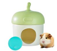 Maisons de hamster, hamster house,Cool en céramique mignon grotte de hamster au gland - Accessoires sur la cage de glace, décoration unique de l'habitat des petits animaux, décoration en cage pour ham