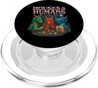 Maisons de Jeu et Humains drôles RPG Gamer Hommes Garçons Enfants PopSockets PopGrip pour MagSafe