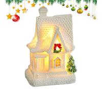 Maisons de Noël Illuminées | Maisonnette de Village Lumineuse - Décoration D'intérieur pour Hiver Cheminée Appui De Fenêtre Appartement Fête Magasin Fête