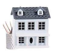 Maisons de poupées miniatures DIY - Kit villa de poche, construction en bois de haute qualité, éclairage LED, ensemble complet de meubles | Présentoir décoratif pour pièce cadeau de complean