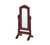 Maisons de poupées miniatures en verre 1/12 échelle accessoires chambre à coucher verre pour projet de modèle vintage décoration scène miniature dressing miroir