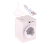 Maisons de poupées miniatures pratiques à l'échelle 12 - Machine à laver réaliste pour buanderie - Accessoire de décoration
