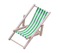 Maisons de poupées miniatures Présentoir Chaise de Plage Accessoires Échelle 1/12 Réaliste Zakka Chaise en Bois Dollhouses Accessoires Meubles Jouets en Bois