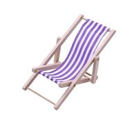 Maisons de poupées miniatures Présentoir Chaise de Plage Accessoires Échelle 1/12 Réaliste Zakka Chaise en Bois Dollhouses Accessoires Meubles Jouets en Bois