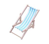 Maisons de poupées miniatures Présentoir Chaise de Plage Accessoires Échelle 1/12 Réaliste Zakka Chaise en Bois Dollhouses Accessoires Meubles Jouets en Bois
