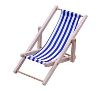 Maisons de poupées miniatures Présentoir Chaise de Plage Accessoires Échelle 1/12 Réaliste Zakka Chaise en Bois Dollhouses Accessoires Meubles Jouets en Bois