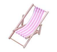 Maisons de poupées miniatures Présentoir Chaise de Plage Accessoires Échelle 1/12 Réaliste Zakka Chaise en Bois Dollhouses Accessoires Meubles Jouets en Bois