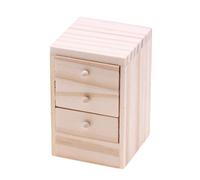 Maisons de poupées multifonctionnelles - Table de chevet miniature à l'échelle 1 12 - Mobilier et accessoire de jeu tendance et élégant - Fournitures de projet d'utilisation quotidienne