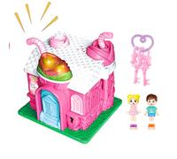 Maisons de poupées pour ,Cabane de jeu avec lumière et musique | Villa pour jeu d'imitation - Pour garçons filles foyer ole chambre bureau salle de anniversaire vacances maternelle présco