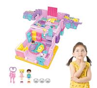 Maisons De Poupées pour Filles - Maison De Poupées Illuminée avec des Jeux De Fiction, Construction De Jouets, Structure Fantasy pour Les Jeux Créatifs, Centre D'activité Interactif pour