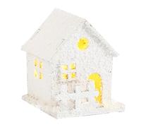Maisons de village de neige - 2,83 x 2,95 x 3,26 pouces Ornements de Noël lumineux | Mini villa, pour village, plateau de table rustique, pièce centrale de Noël, décoration de table, paysage, vacances